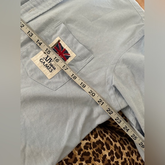 Large Polo Ralph Lauren Embroidered Patch Button-Down Shirt - Picture 4 of 4